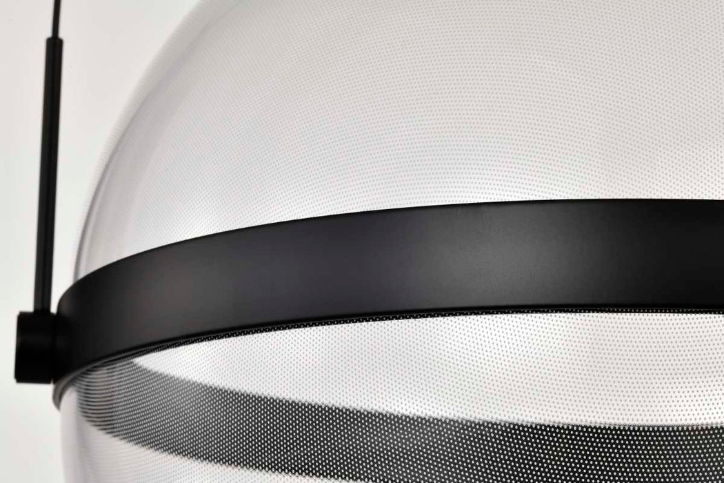 Pendant Nuvo 62-2033 Arvada - 16 Inch LED Pendant - Matte Black - Silk Screened Acrylic Lens Nuvo