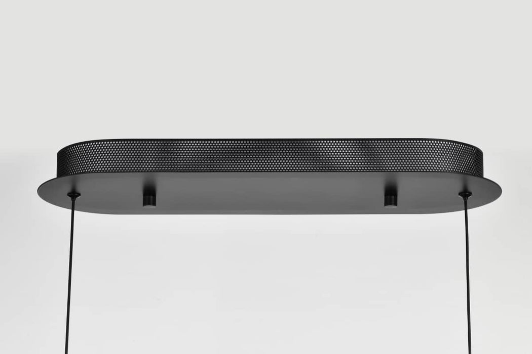 Pendant Nuvo 62-2033 Arvada - 16 Inch LED Pendant - Matte Black - Silk Screened Acrylic Lens Nuvo