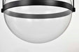 Pendant Nuvo 62-2033 Arvada - 16 Inch LED Pendant - Matte Black - Silk Screened Acrylic Lens Nuvo