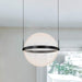 Pendant Nuvo 62-2033 Arvada - 16 Inch LED Pendant - Matte Black - Silk Screened Acrylic Lens Nuvo