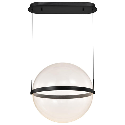 Pendant Nuvo 62-2034 Arvada - 20 Inch LED Pendant - Matte Black - Silk Screened Acrylic Lens Nuvo