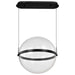 Pendant Nuvo 62-2034 Arvada - 20 Inch LED Pendant - Matte Black - Silk Screened Acrylic Lens Nuvo