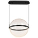 Pendant Nuvo 62-2034 Arvada - 20 Inch LED Pendant - Matte Black - Silk Screened Acrylic Lens Nuvo