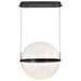 Pendant Nuvo 62-2034 Arvada - 20 Inch LED Pendant - Matte Black - Silk Screened Acrylic Lens Nuvo