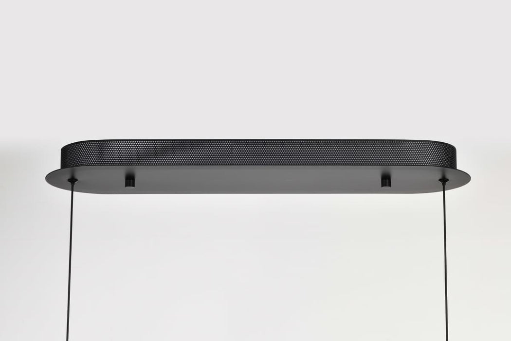 Pendant Nuvo 62-2034 Arvada - 20 Inch LED Pendant - Matte Black - Silk Screened Acrylic Lens Nuvo
