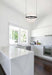 Pendant Nuvo 62-2034 Arvada - 20 Inch LED Pendant - Matte Black - Silk Screened Acrylic Lens Nuvo