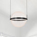 Pendant Nuvo 62-2034 Arvada - 20 Inch LED Pendant - Matte Black - Silk Screened Acrylic Lens Nuvo