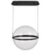 Pendant Nuvo 62-2034 Arvada - 20 Inch LED Pendant - Matte Black - Silk Screened Acrylic Lens Nuvo