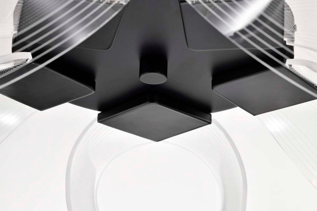 Flush Mount Nuvo 62-2035 Barnett - 21 Inch LED Flush Mount - Matte Black - Silk Screened Acrylic Lens Nuvo