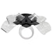 Flush Mount Nuvo 62-2035 Barnett - 21 Inch LED Flush Mount - Matte Black - Silk Screened Acrylic Lens Nuvo