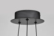 Chandelier Nuvo 62-2036 Barnett - 21 Inch LED 5 Light Chandelier - Matte Black - Silk Screened Acrylic Lens Nuvo