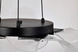 Chandelier Nuvo 62-2036 Barnett - 21 Inch LED 5 Light Chandelier - Matte Black - Silk Screened Acrylic Lens Nuvo