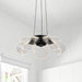 Chandelier Nuvo 62-2036 Barnett - 21 Inch LED 5 Light Chandelier - Matte Black - Silk Screened Acrylic Lens Nuvo