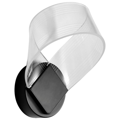 Sconce Nuvo 62-2037 Barnett - 10 Inch LED Wall Sconce - Matte Black - Silk Screened Acrylic Lens Nuvo