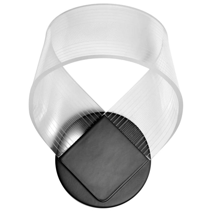 Sconce Nuvo 62-2037 Barnett - 10 Inch LED Wall Sconce - Matte Black - Silk Screened Acrylic Lens Nuvo