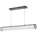 Island Pendant Nuvo 62-2041 Vale - 43 Inch LED Island Pendant - Matte Black - Silk Screened Acrylic Lens Nuvo