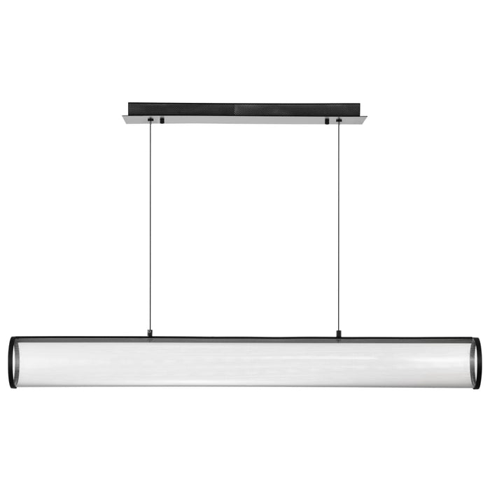 Island Pendant Nuvo 62-2041 Vale - 43 Inch LED Island Pendant - Matte Black - Silk Screened Acrylic Lens Nuvo