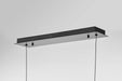 Island Pendant Nuvo 62-2041 Vale - 43 Inch LED Island Pendant - Matte Black - Silk Screened Acrylic Lens Nuvo