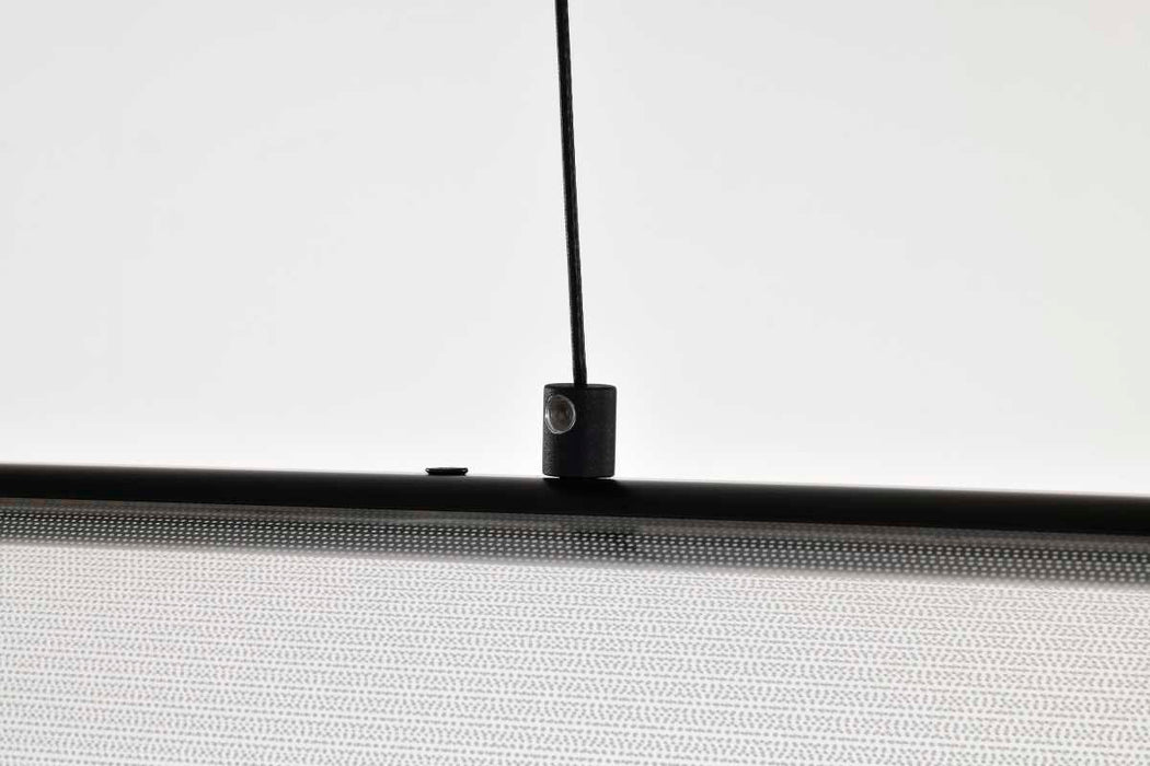 Island Pendant Nuvo 62-2041 Vale - 43 Inch LED Island Pendant - Matte Black - Silk Screened Acrylic Lens Nuvo