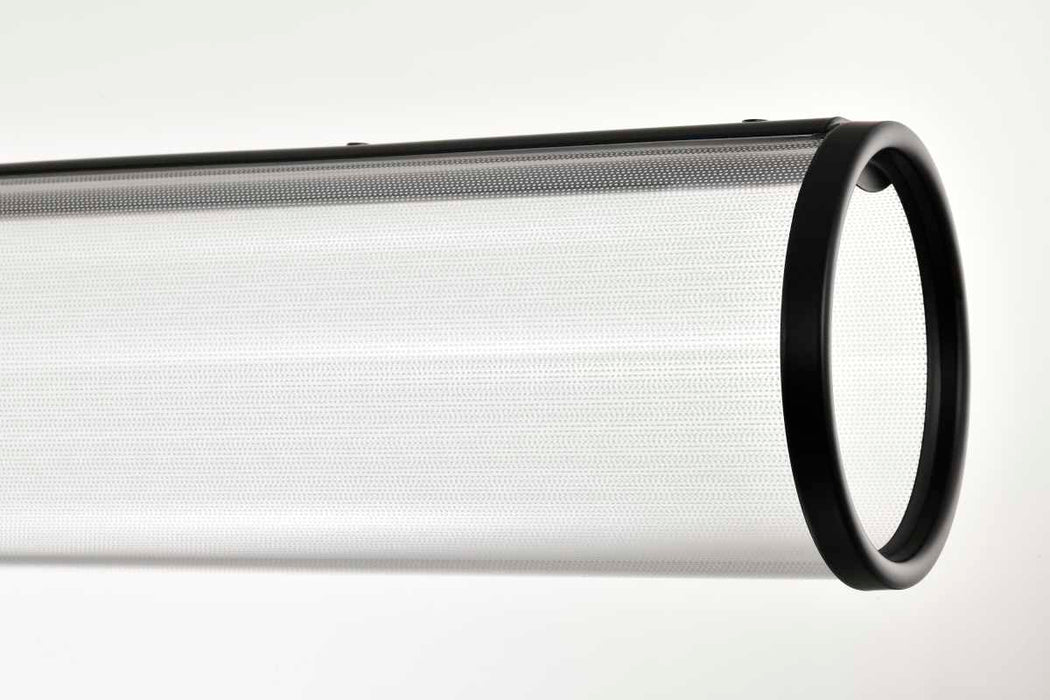 Island Pendant Nuvo 62-2041 Vale - 43 Inch LED Island Pendant - Matte Black - Silk Screened Acrylic Lens Nuvo