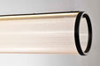 Island Pendant Nuvo 62-2041 Vale - 43 Inch LED Island Pendant - Matte Black - Silk Screened Acrylic Lens Nuvo