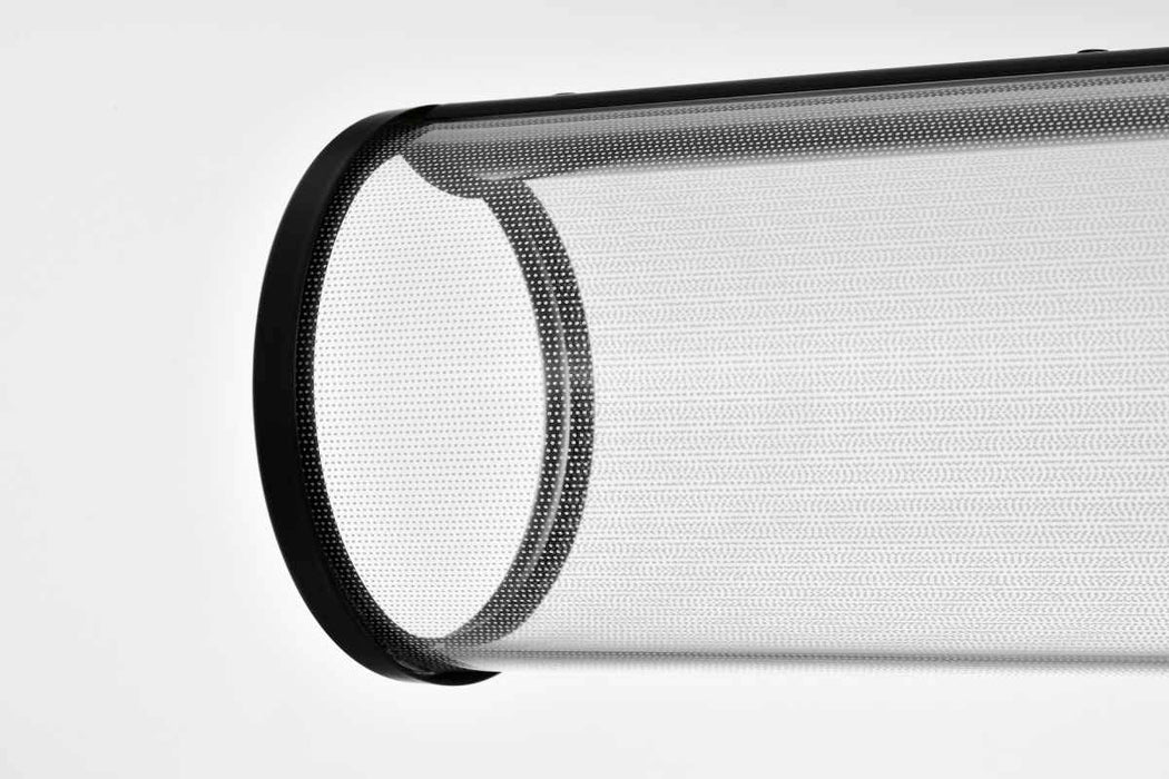 Island Pendant Nuvo 62-2041 Vale - 43 Inch LED Island Pendant - Matte Black - Silk Screened Acrylic Lens Nuvo