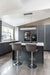 Island Pendant Nuvo 62-2041 Vale - 43 Inch LED Island Pendant - Matte Black - Silk Screened Acrylic Lens Nuvo