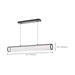 Island Pendant Nuvo 62-2041 Vale - 43 Inch LED Island Pendant - Matte Black - Silk Screened Acrylic Lens Nuvo