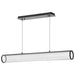 Island Pendant Nuvo 62-2041 Vale - 43 Inch LED Island Pendant - Matte Black - Silk Screened Acrylic Lens Nuvo