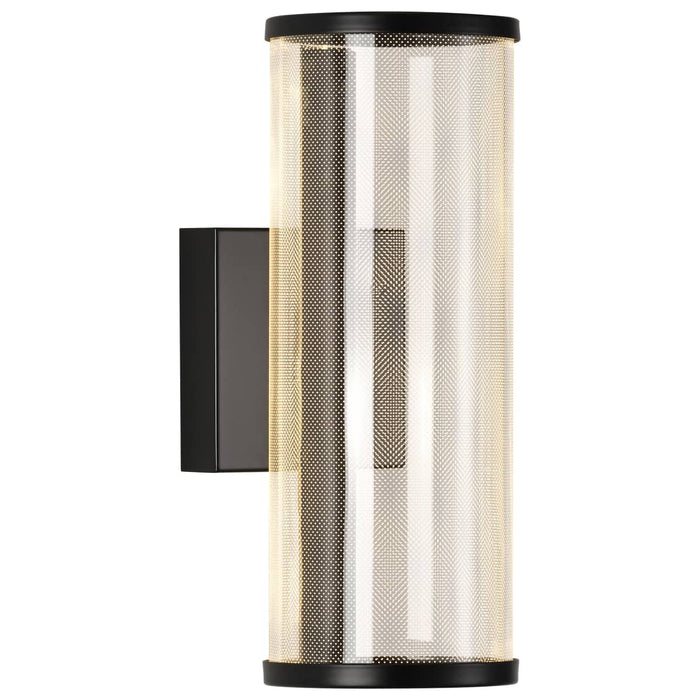 Sconce Nuvo 62-2042 Vale - 12 Inch LED Sconce - Matte Black - Silk Screened Acrylic Lens Nuvo