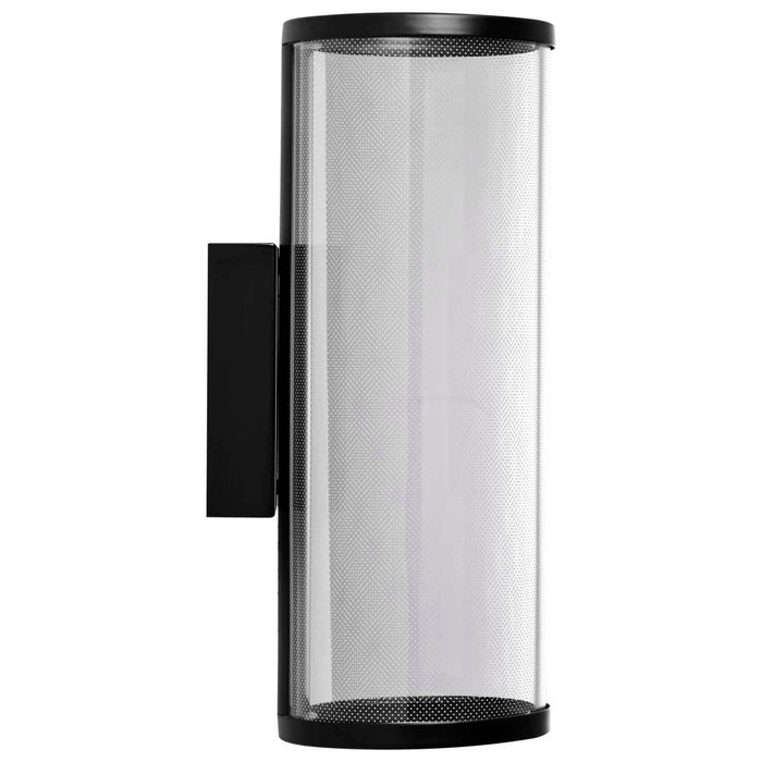 Sconce Nuvo 62-2042 Vale - 12 Inch LED Sconce - Matte Black - Silk Screened Acrylic Lens Nuvo