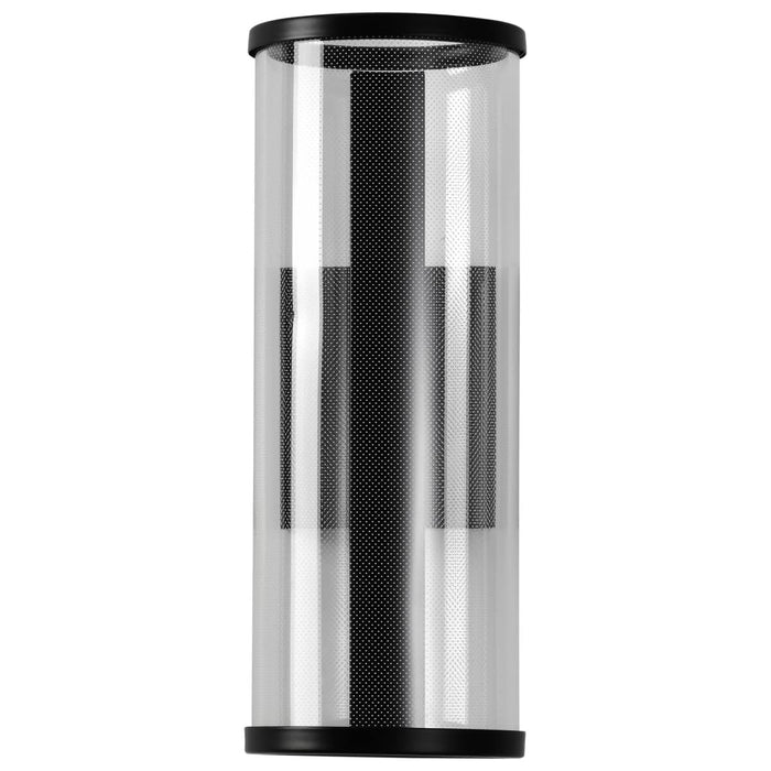 Sconce Nuvo 62-2042 Vale - 12 Inch LED Sconce - Matte Black - Silk Screened Acrylic Lens Nuvo