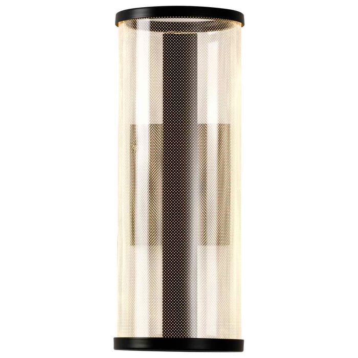 Sconce Nuvo 62-2042 Vale - 12 Inch LED Sconce - Matte Black - Silk Screened Acrylic Lens Nuvo