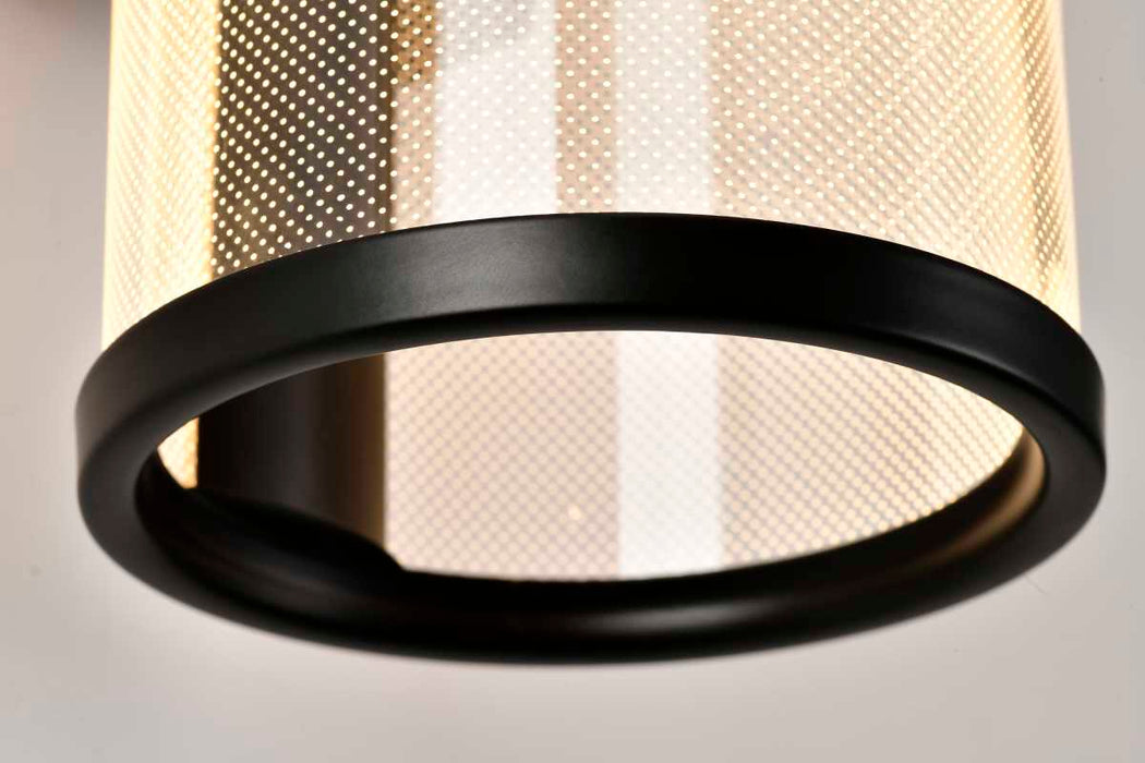 Sconce Nuvo 62-2042 Vale - 12 Inch LED Sconce - Matte Black - Silk Screened Acrylic Lens Nuvo