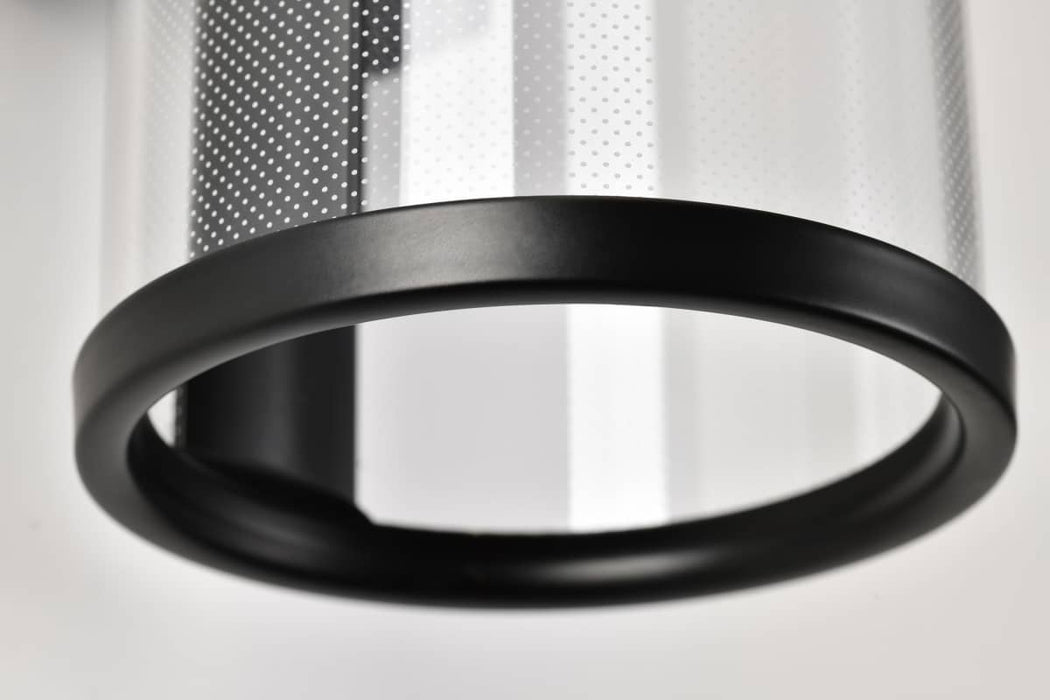 Sconce Nuvo 62-2042 Vale - 12 Inch LED Sconce - Matte Black - Silk Screened Acrylic Lens Nuvo