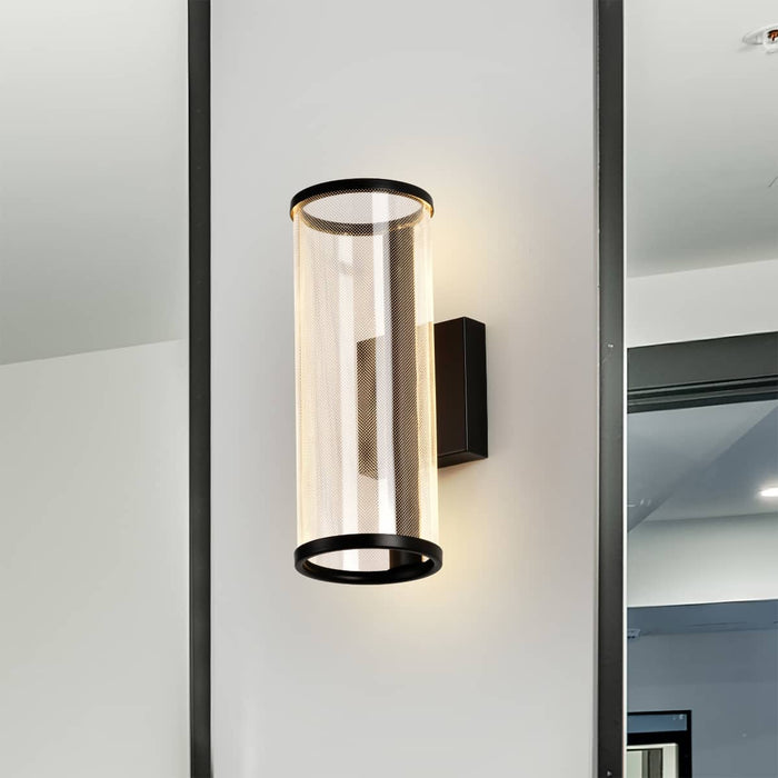 Sconce Nuvo 62-2042 Vale - 12 Inch LED Sconce - Matte Black - Silk Screened Acrylic Lens Nuvo