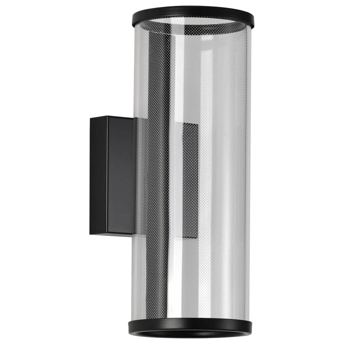 Sconce Nuvo 62-2042 Vale - 12 Inch LED Sconce - Matte Black - Silk Screened Acrylic Lens Nuvo