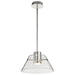 Pendant Nuvo 62-2051 Edmond - 14 Inch LED Pendant - Polished Nickel with Clear Glass - Polished Nickel Finish Nuvo