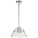 Pendant Nuvo 62-2051 Edmond - 14 Inch LED Pendant - Polished Nickel with Clear Glass - Polished Nickel Finish Nuvo