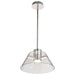 Pendant Nuvo 62-2051 Edmond - 14 Inch LED Pendant - Polished Nickel with Clear Glass - Polished Nickel Finish Nuvo