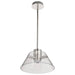 Pendant Nuvo 62-2051 Edmond - 14 Inch LED Pendant - Polished Nickel with Clear Glass - Polished Nickel Finish Nuvo