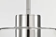 Pendant Nuvo 62-2051 Edmond - 14 Inch LED Pendant - Polished Nickel with Clear Glass - Polished Nickel Finish Nuvo