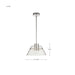 Pendant Nuvo 62-2051 Edmond - 14 Inch LED Pendant - Polished Nickel with Clear Glass - Polished Nickel Finish Nuvo