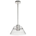 Pendant Nuvo 62-2051 Edmond - 14 Inch LED Pendant - Polished Nickel with Clear Glass - Polished Nickel Finish Nuvo