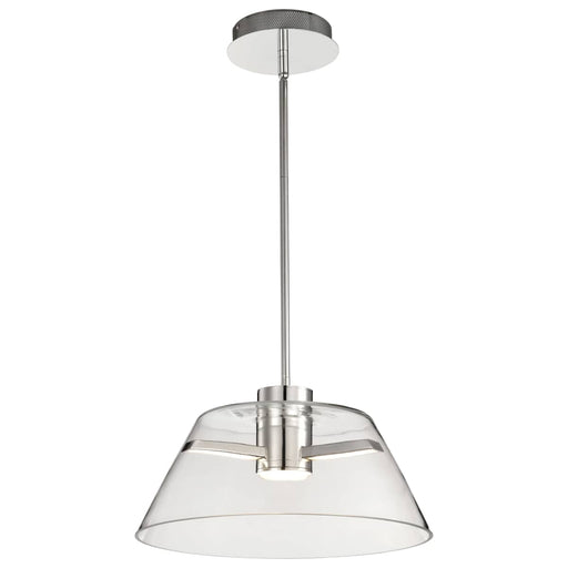 Pendant Nuvo 62-2052 Edmond - 17 Inch LED Pendant - Polished Nickel - Polished Nickel Finish Nuvo
