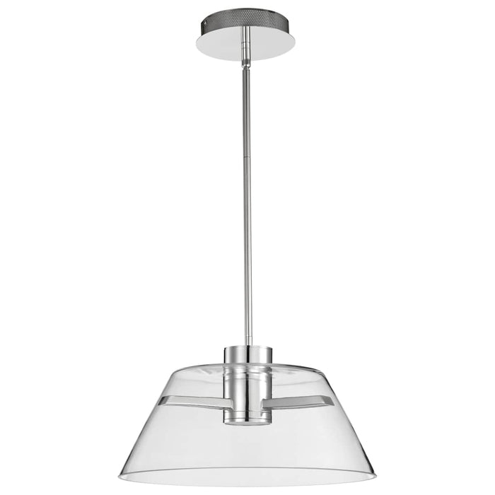 Pendant Nuvo 62-2052 Edmond - 17 Inch LED Pendant - Polished Nickel - Polished Nickel Finish Nuvo