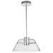 Pendant Nuvo 62-2052 Edmond - 17 Inch LED Pendant - Polished Nickel - Polished Nickel Finish Nuvo
