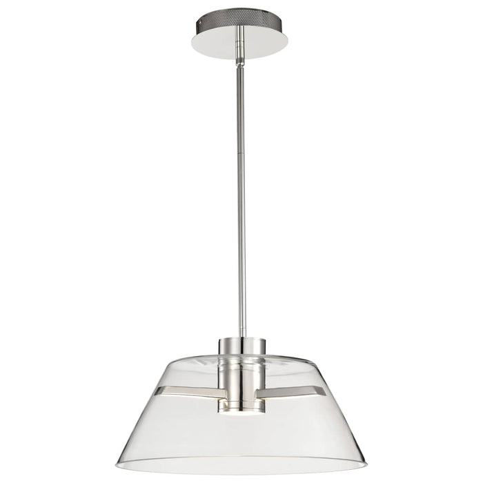 Pendant Nuvo 62-2052 Edmond - 17 Inch LED Pendant - Polished Nickel - Polished Nickel Finish Nuvo