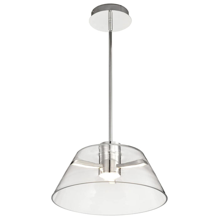 Pendant Nuvo 62-2052 Edmond - 17 Inch LED Pendant - Polished Nickel - Polished Nickel Finish Nuvo