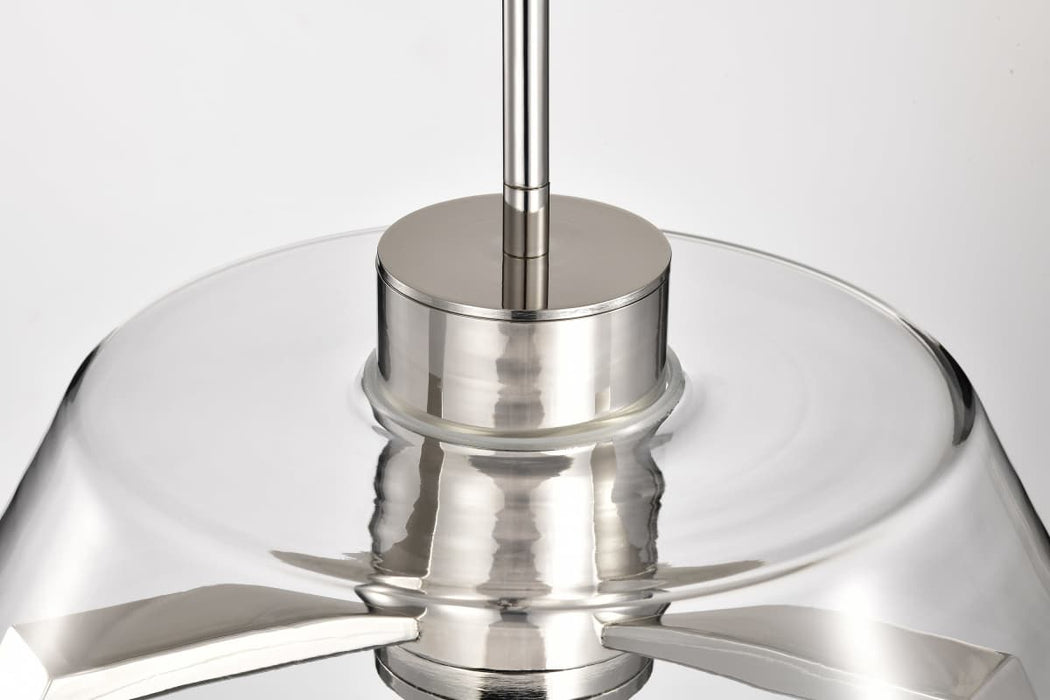 Pendant Nuvo 62-2052 Edmond - 17 Inch LED Pendant - Polished Nickel - Polished Nickel Finish Nuvo